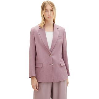 TOM TAILOR Damen Oversized Fit Basic Blazer , dusty lilac melange, 36