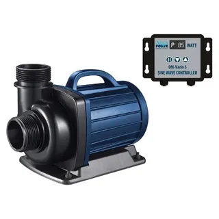 AquaForte DM-10000 Vario S Teichpumpe - 10.000 L/Std. - 85W - Förderhöhe 5,5 m - Korngröße 6 mm - Sehr energieeffizient - Geeignet für Süß- & Salzwasser