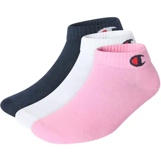 Champion Unisex Basics 3pk Quarter Socken, Rose, 43-46 EU