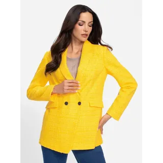 Heine Bouclé-Blazer in sonnengelb | Gr.: 38