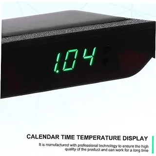 Ultechnovo 2 x drahtloser Wecker, elektronischer Automaner, digitales System, elektrisches Tisch Solar angetriebener Leuchttimer ABS