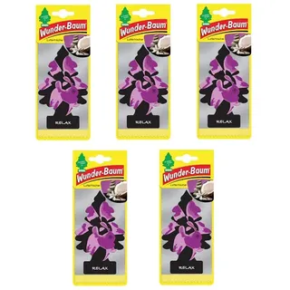 5x Wunderbaum Relax Duft Baum Autoduft Auto Lufterfrischer Spiegel Raumduft