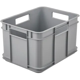 KEEEPER Aufbewahrungsbox Euro-Box M 27 x 35 x 22 cm 1-tlg. grau