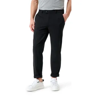 EUREX by Brax Herren Thilo Jersey Chino Hose, Black, 34W / 32L