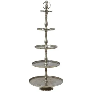 Ambia Home Etagere , Metall , Uni , rund , 139.75 cm , zerlegbar , Geschirr, Tischkultur & Serviergeschirr, Etageren