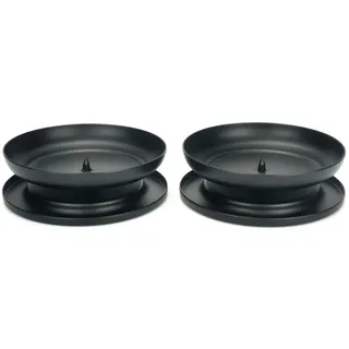 2er-Pack Metall Kerzenständer mit Dorn 1 cm, Moderner, dekorativer Kerzenhalter für Hochzeiten, Weihnachten, Wohnzimmer, Adventskranz sowie Kommunions und Taufkerzen
