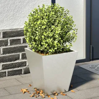 Eleganten-Stil Pflanzkübel 2 Stk. 30x30x30 cm Edelstahl - Beete Hommie8411239 1parcel - Silber