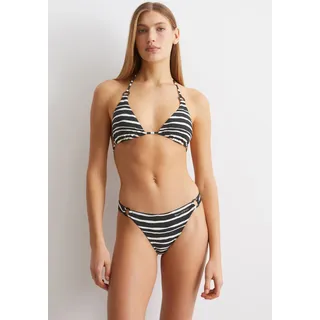 Marc O'Polo Triangel-Bikini-Top »Summer Blacks«, Streifen-Design, Neckholder zum Binden, schnelltrocknend