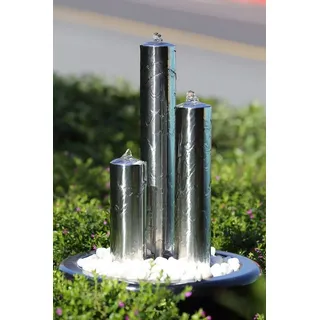 Köhko Säulenbrunnen 127 cm Edelstahl LED