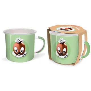 Trötsch Unser Sandmännchen Emailletasse Pittiplatsch: Kaffeetasse Teetasse Geschenkidee Geschenk Tasse Emaillebecher