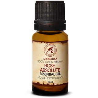 Rose Absolute Ätherisches Öl 10ml - Rosa Damascena Bulgarisch - Aromatherapie - Raumduft - Rose Absolute Öle für - Körperpflege - Diffusoren - Entspannung - Aromalamp - Beruhigen - Guten Schlaf