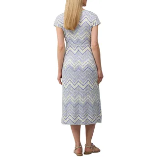 s.Oliver Antailliertes Midikleid aus Strickjersey mit V-Ausschnitt