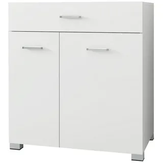 ML-Design Wäscheschrank Weiß 75x78,5x45 cm, Badezimmer, Badezimmerschränke, Bad Unterschränke