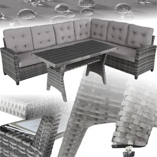 Tectake Catania Loungeset grau