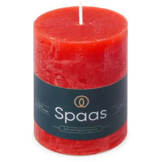 Spaas Rustikale Stumpenkerze 70/95 mm 35St. - rot