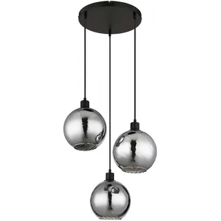 Hängeleuchte , Grau, Schwarz, Weiß , Metall, Kunststoff, Glas , 120 cm , Ce , Lampen & Leuchten, Innenbeleuchtung, Hängeleuchten, Pendelleuchten
