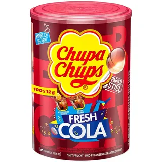 Chupa Chups Cola-Lutscher, Fresh Cola Lolly 100 Stück