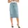 Hr Back Slit Skirt Riveting Clean Hem