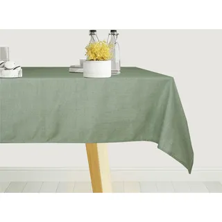 Tischdecke OTTO HOME "Aolva" Gr. 3, grün (matte grün), B:250cm L:130cm, Polyester, Tischdecken, Tischdecke, verschiedene Größen, moderner Uni, Esszimmer, Küche