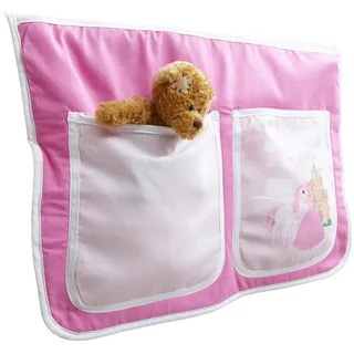 Mid.you Betttasche , Pink , Textil , Pferd , 2 Fächer , 56x32x2 cm , Babymöbel & Kindermöbel, Kinderzimmer & Jugendzimmer, Kinderbettzubehör