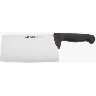 Arcos Fleischermesser Cleaver aus Nitrum Edelstahl 20 cm - Griff aus Polypropylen, Bactiproof Silver, Farbidentifikationssystem - Schwarz, Serie 2900