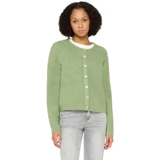 Cartoon Strickjacke "Damen mit Rundhalsausschnitt in basil, | Gr.: 38