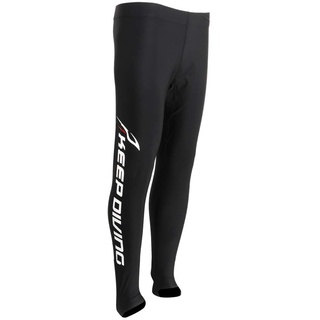 Baoblaze Herren Badehose Eng und Lang, Schwimmhose Tauchanzug Pants, Surfing Diving Snorkeling Men Warm Wetsuit Long Pants, Surfing Swimming Canoeing Legging, Surfhose Wassersport Schwarz, L