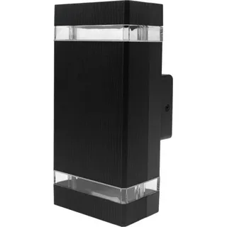Fassadenleuchte OE-2C 2xGU10 100x110x240 SCHWARZ - Schwarz