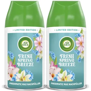 Air Wick Freshmatic Max Raumspray – Nachfüller DUO für den Air Wick Freshmatic Max – Duft: Fresh Spring Breeze – 2 x 250 ml Nachfüller