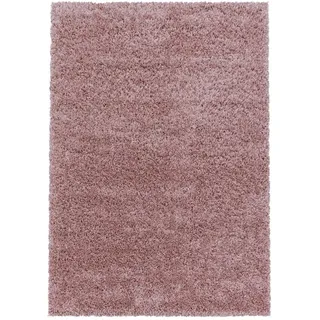 Hochflorteppich , Rosa , Textil , Uni , rechteckig , 300x400 cm , Oeko-Tex® Standard 100 , für Fußbodenheizung geeignet, schmutzabweisend, für Hausstauballergiker geeignet, lichtunempfindlich, antistatisch, pflegeleicht, strapazierfähig, leicht zusammenrollbar , Teppiche und Böden, Teppiche, Hochflorteppiche & Shaggys