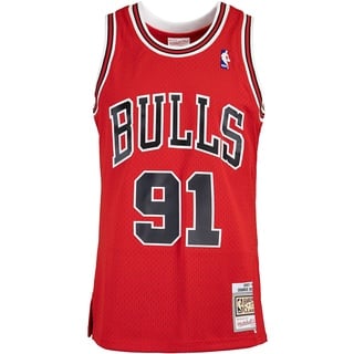 Mitchell & Ness Swingman Dennis Rodman Chicago Bulls 97/98 Trikot (L, red)