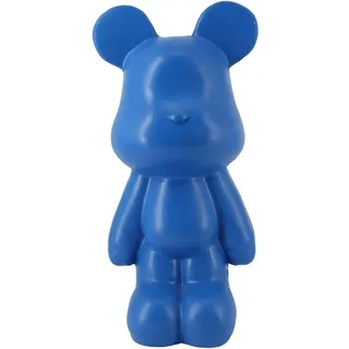 Kare Design Deko Figur Bär, Blau, Handgefertigt, Unikat, Deko Objekt fürs Wohnzimmer, für Regale, Statue, Tier Design, Kleine Deko, 51x26x23 cm (H/B/T)