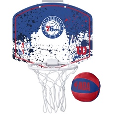 Wilson Mini-Basketballkorb NBA TEAM MINI HOOP, PHILADELPHIA 76ERS, Kunststoff