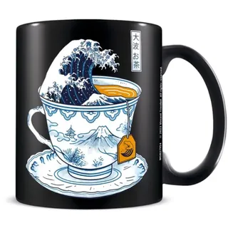 Pyramid International Vincent Trinidad Tasse (Das große Kanagowa-Tee-Design), 325 ml, Keramik-Kaffeetasse, Tassen und Kaffeetassen für Männer und Tassen für Frauen – Offizielles Merchandise-Produkt