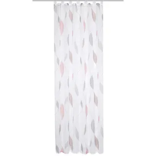 Schmidt W. Gmbh Schlaufenvorhang , Rot, Hellrot , Textil , 140x245 cm , Heimtextilien, Vorhänge, Fertigvorhänge, Schlaufenvorhänge