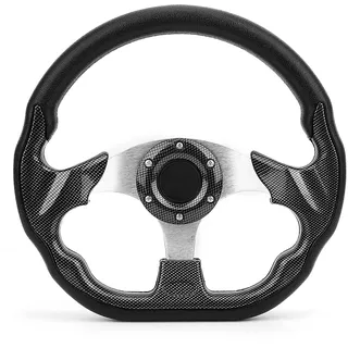 Grant Lenkrad, Volant De Course Universel Pour Voiture 320 Mm Universal-Autolenkrad Im Carbon-Stil Racing Drift mit Hupenknopf