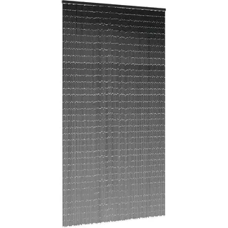 Insekten-Türvorhang Dunkelgrau 120x220 cm Bambus - Grau, Dunkelgrau