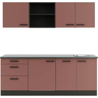 OPTIFIT Küchenzeile Palma 210 cm rot