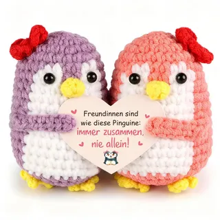 Giftota Geschenke für Beste Freundin - Pinguin Geschenk - Pocket Hug - Geburtstagsgeschenk für Freundinnen Frauen - Glücksbringer Freundschaftsgeschenk - Kleine Geschenke