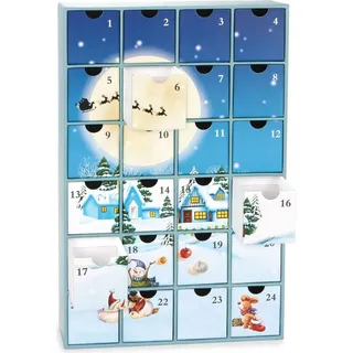 Adventskalender zum Befüllen Weihnachtsdorf im Schnee 2025