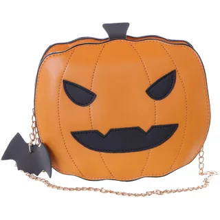 Kawaii-Story LB-6018-1 Orange Grusel Kürbis Halloween Party Umhänge Damen Tasche Kettenriemen