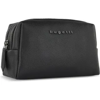 Bugatti Kosmetiktasche BELLA echt Leder, schwarz,