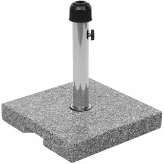 MCW Sonnenschirmständer Grau , Stein , 38x38 cm , Sonnenschutz, Sonnenschirmständer