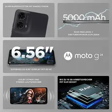 Bild von Moto G24 8 GB RAM 128 GB matte charcoal