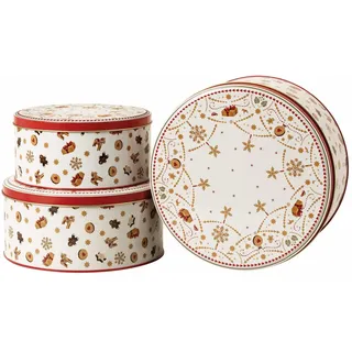 Hutschenreuther Plätzchendosen Set mehrfarbig 17 x 8 cm, 20 x 9 cm, 22 x 10 cm