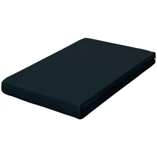 schlafgut Topper-Spannbettlaken Jersey-Elasthan 140 x 200 - 160 x 220 cm schwarz