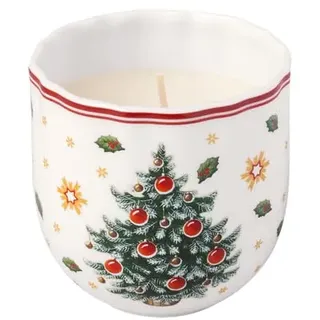 Villeroy & Boch - Toy's Delight Duftkerze Christmas Tree Bunt, Weihnachtsdeko, Dekoration Weihnachten für Festliche Atmosphäre mit Weihnachtsduft, Wachs
