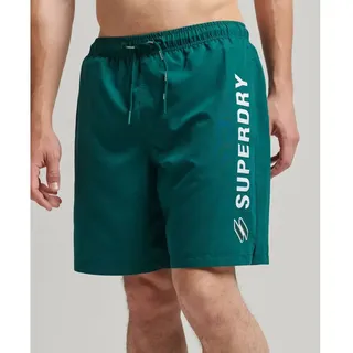 Superdry Code Applque 19inch Badeshorts - Green - M