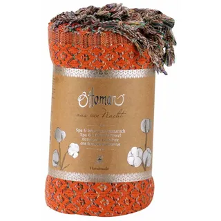 GREENDOOR Jasmin Hamamtuch 100 x 200 cm orange