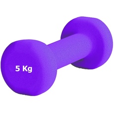 G5 HT SPORT Hanteln aus Neopren für Fitnessstudio und Home Gym rutschfest von 0,5 bis 6 kg Paar oder einzeln (1 x 5 kg)